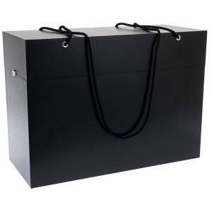 Коробка подарочная с фурнитурой дизайнерская 50х50х30см черная