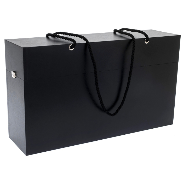 Коробка подарочная с фурнитурой дизайнерская 120х32х55см черная