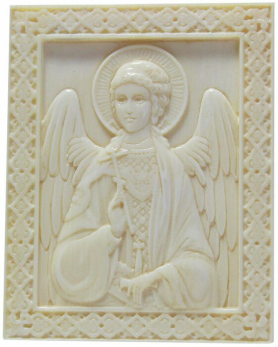 Икона резная "Ангел Хранитель"