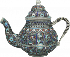 Чайник "Боярский с полной наборкой" финифть