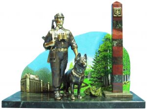Souvenir made of bronze "Zastava" (with a pillar)