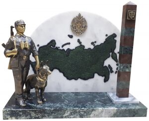 Bronze souvenir "Frontiers of Russia"