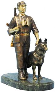 Bronze statuette "Border Guard"
