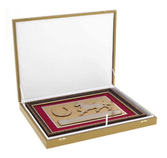 Gift panel "Luck" (red passepartout)