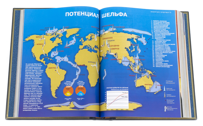 Подарочная книга в кожаном переплете "Энергия будущего"