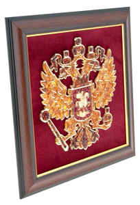 The amber panel "Coat of Arms of the Russian Federation" is large