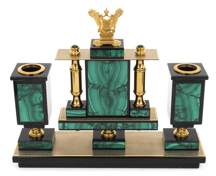 The "Sovereign" writing set (malachite)