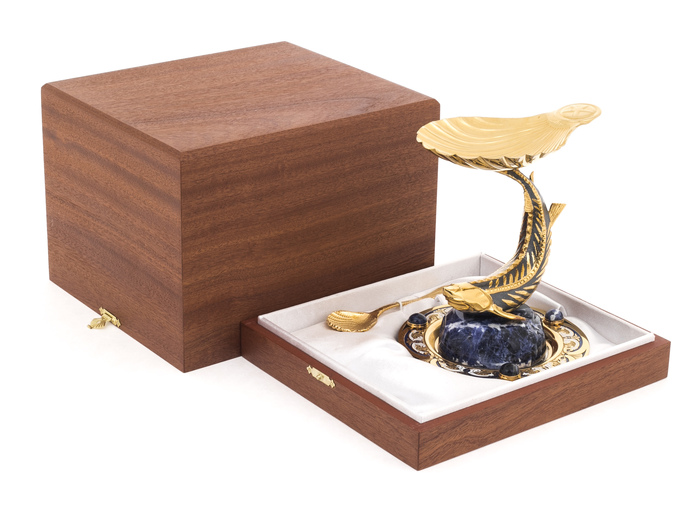 Beluga caviar bowl (sodalite)