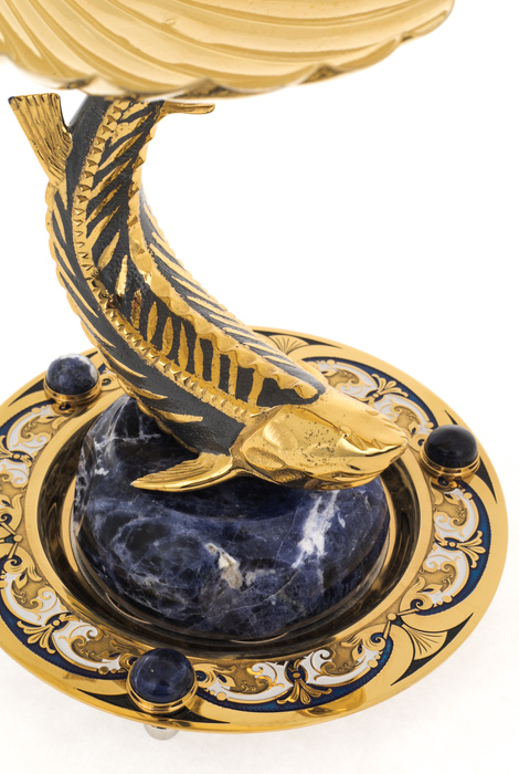 Beluga caviar bowl (sodalite)