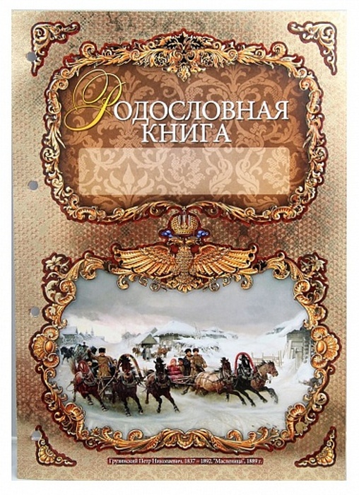Родословная книга "Гербовая" в картонной коробке
