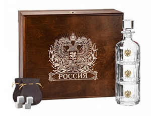 The Pyramid set. Coat of Arms of the Russian Federation" in a wooden case
