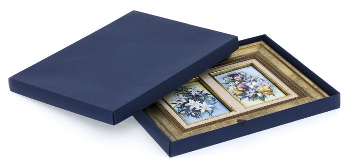 Panel-diptych "Flowers. Asters" (finish)