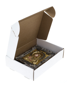 Table icon with artistic casting "Matrona Moskovskaya" (bronze, gold leaf)