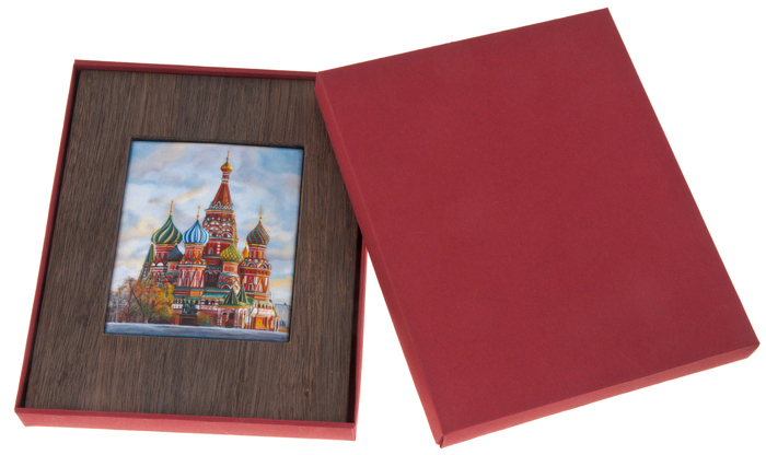 Panel "St. Basil's Cathedral" (stained oak, finish)