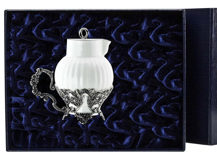 Silver creamer "Symphony" with blackening