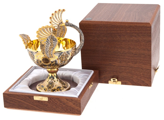 Vase "Swan Bird" Zlatoust
