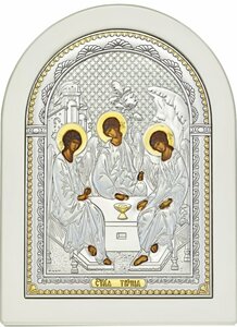 Icon "Holy Trinity" white tree