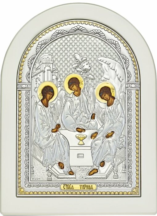 Icon "Holy Trinity" white tree