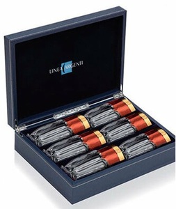 Water set (transparent with gold decor and red trim)
