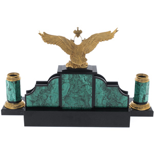 Malachite table set "Presidential" Zlatoust