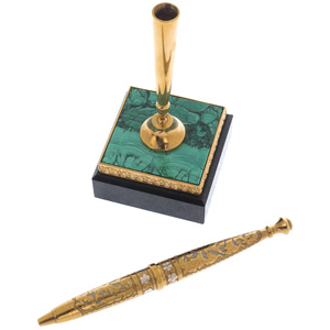 Malachite table set "Presidential" Zlatoust