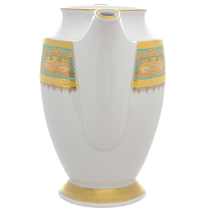 Кофейный сервиз из фарфора "Donna Seladon gold"