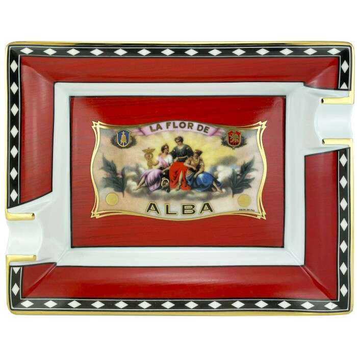 Пепельница "Flor De Alba" Elie Bleu красная