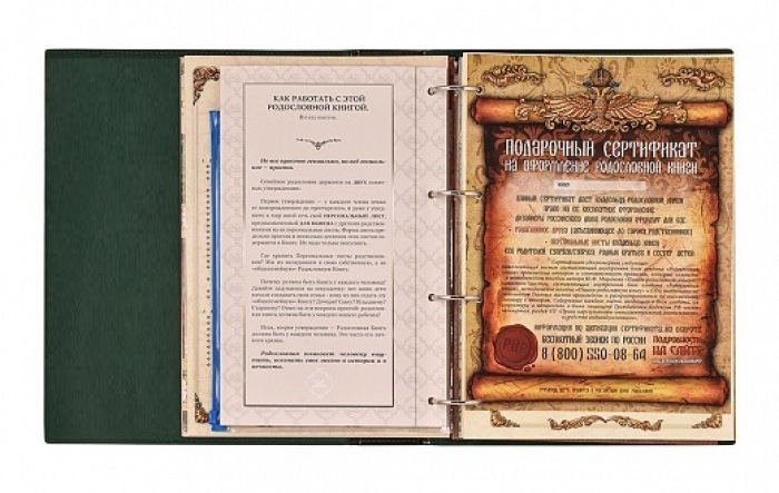 Родословная книга Мусульманская "Полумесяц" в  подарочной коробке