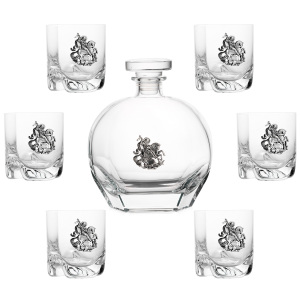 Whiskey set "George the Victorious" for 6 persons