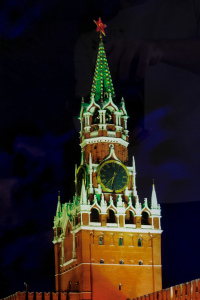 The mirror-based painting "Spasskaya Tower"