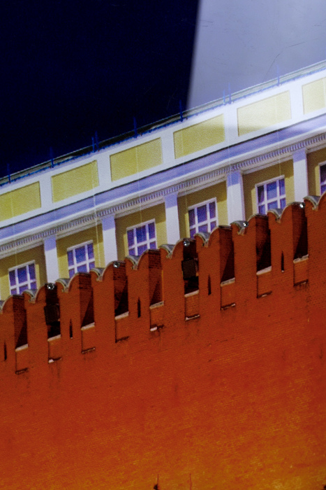 The mirror-based painting "Spasskaya Tower"