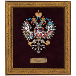 Panel "Coat of Arms of the Russian Empire" with rhinestones
