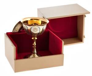 A cup with a dish "Ornament" Zlatoust