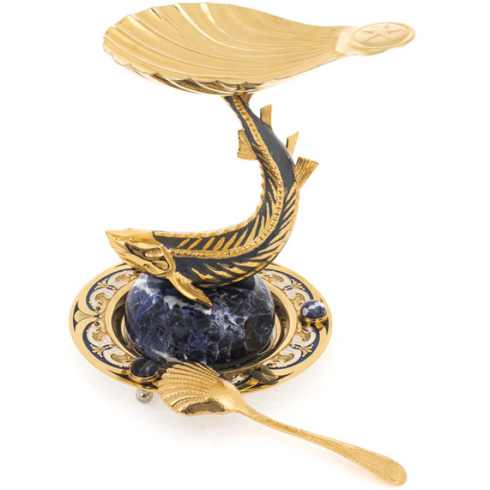 Beluga caviar bowl (sodalite)