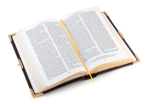 The Bible "The Crucifixion of Christ" with gilding
