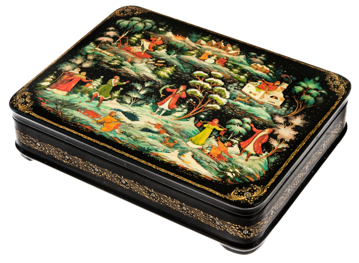 The box of Palekh "Emelya"