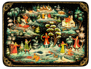 The box of Palekh "Emelya"
