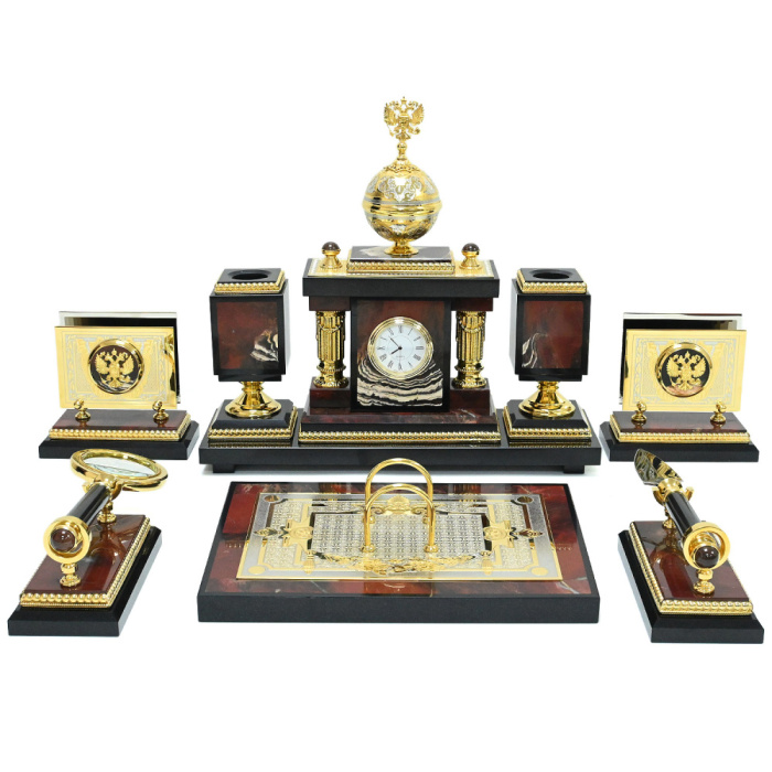 Table set made of jasper "Monarch"