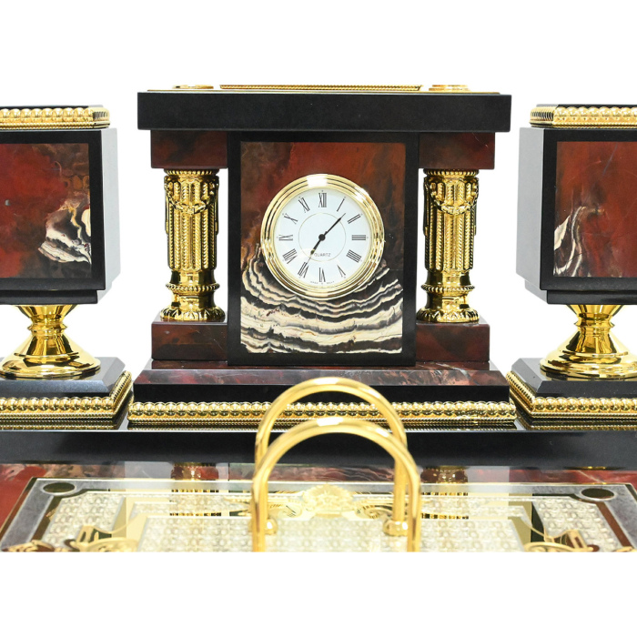 Table set made of jasper "Monarch"