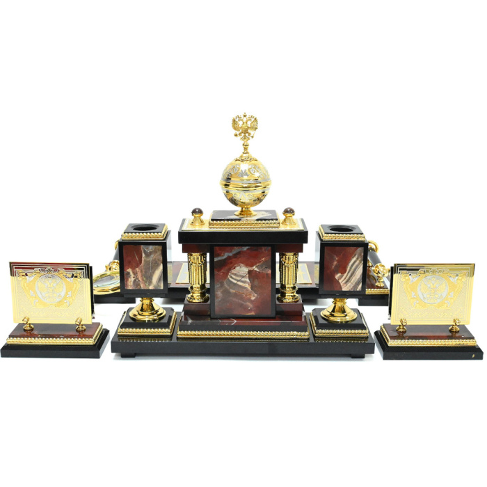 Table set made of jasper "Monarch"