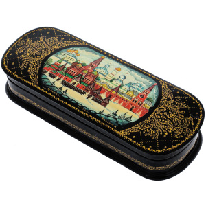 Шкатулка "Москва" Воронин, Палех
