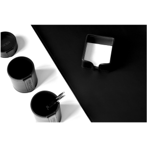Table set "Business Cuoietto" black, 6 pieces