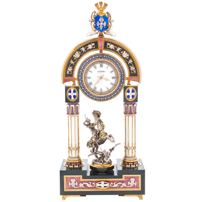 Exclusive table clock "George the Victorious"