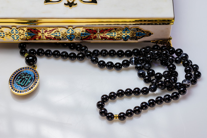 Oriental rosary box made of marble, Zlatoust
