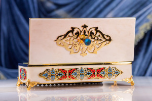 Oriental rosary box made of marble, Zlatoust
