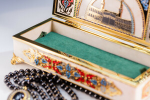 Oriental rosary box made of marble, Zlatoust