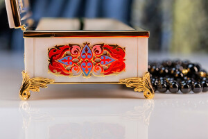 Oriental rosary box made of marble, Zlatoust
