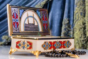 Oriental rosary box made of marble, Zlatoust