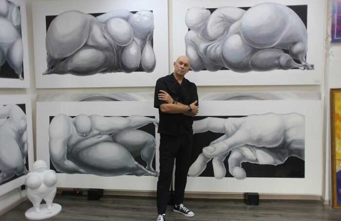 The author's painting "Trinity"