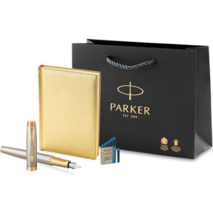 Подарочный набор Parker IM Premium Warm Silver Grey GT